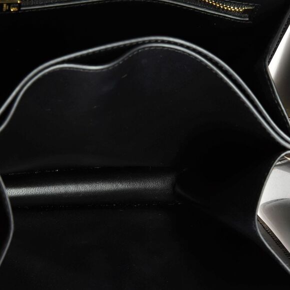 Celine Triomphe Shoulder Bag Smooth Calfskin Medium Black - Picture 5 of 6